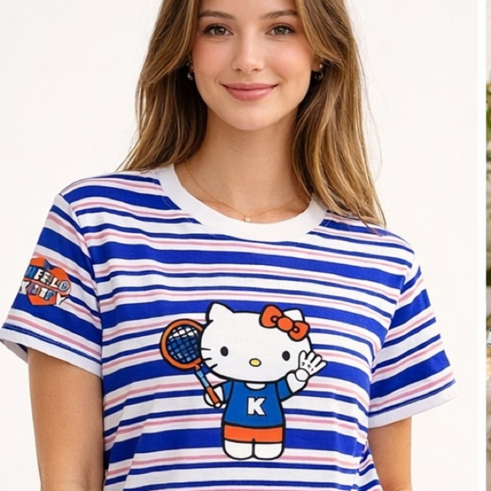 🆕 Cotton On x Sanrio Collab Badminton Hello Kitty Novelty Tee S